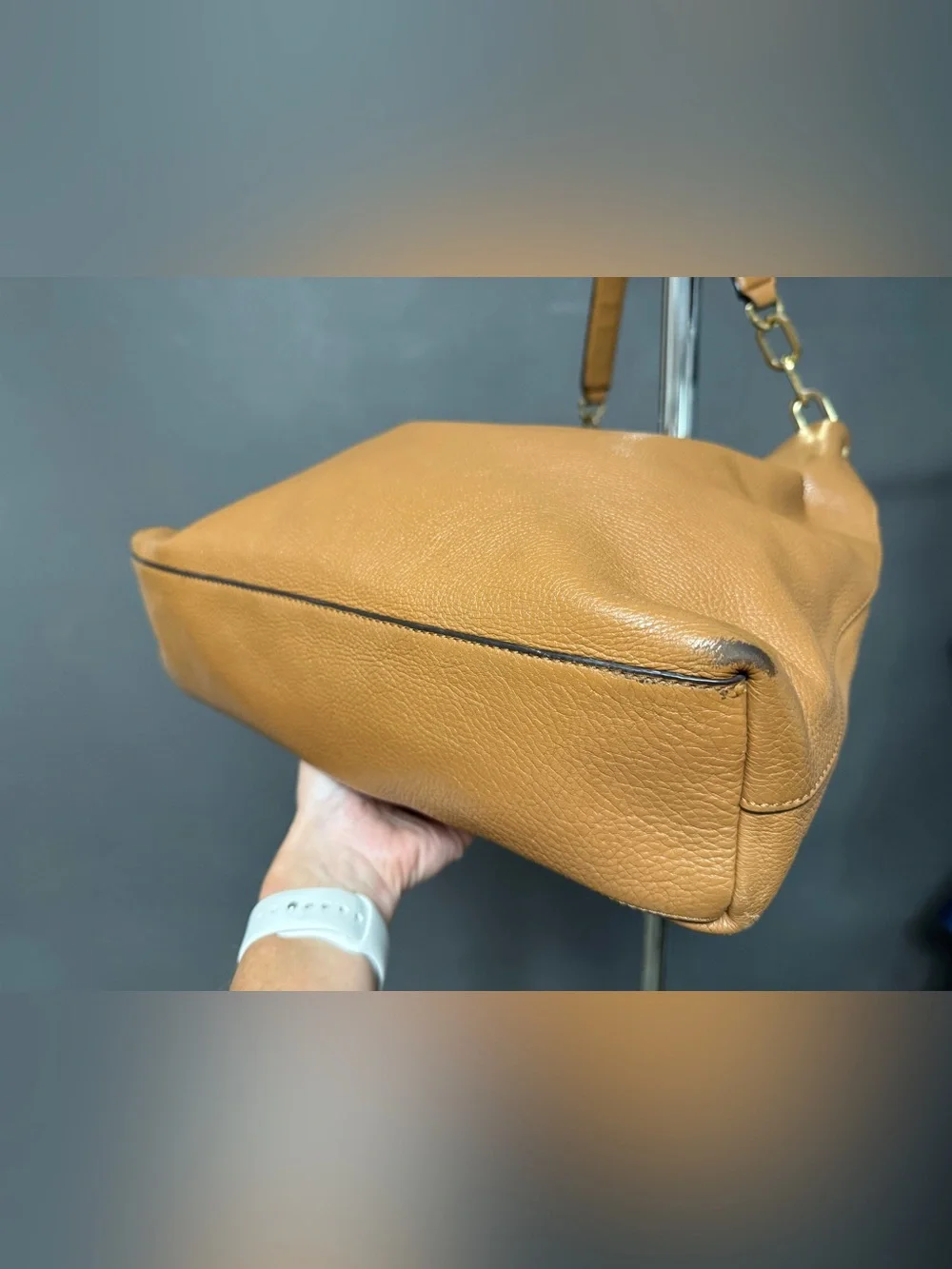 Tory Burch Thea Pebbled Leather Hobo